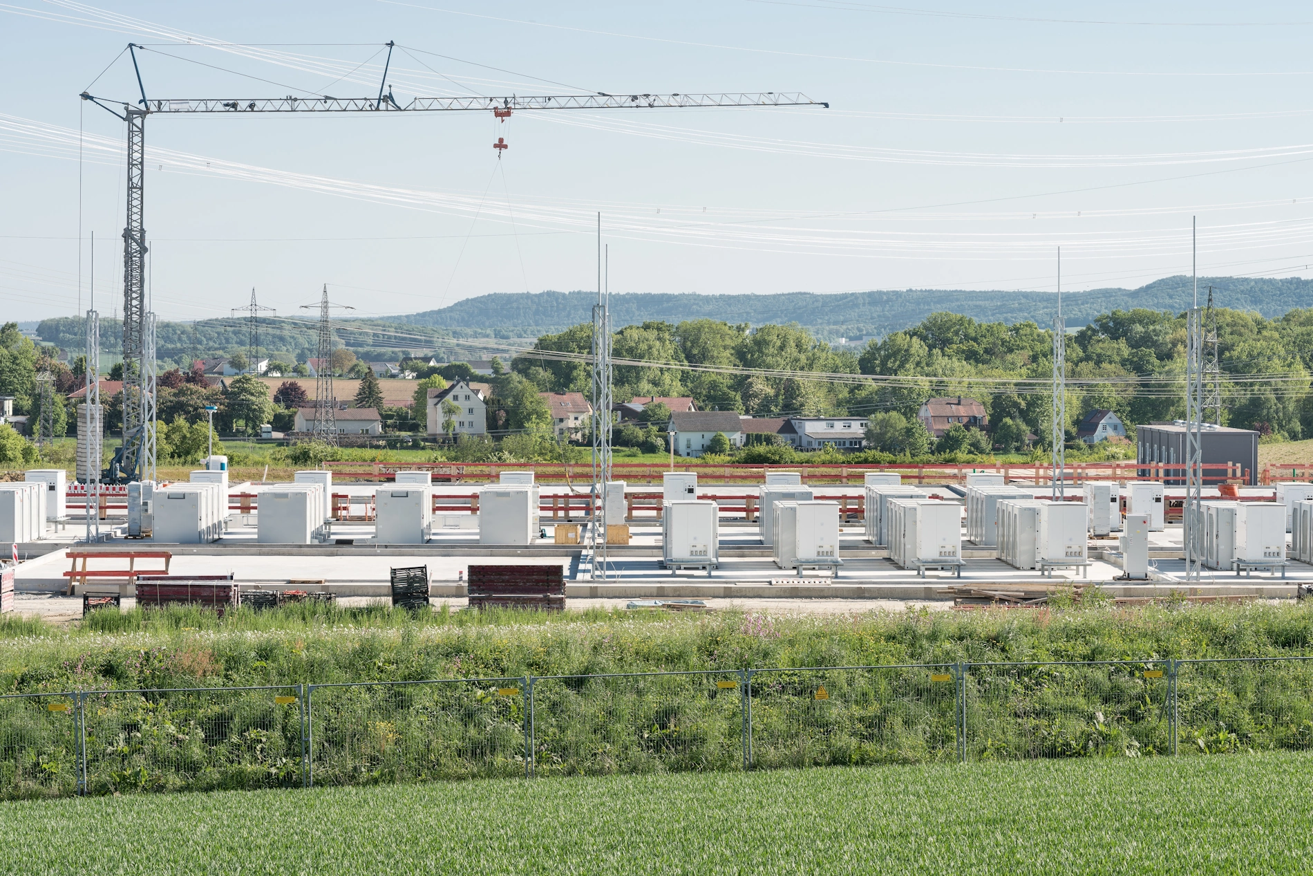 Baustelle Batteriespeichersystem
